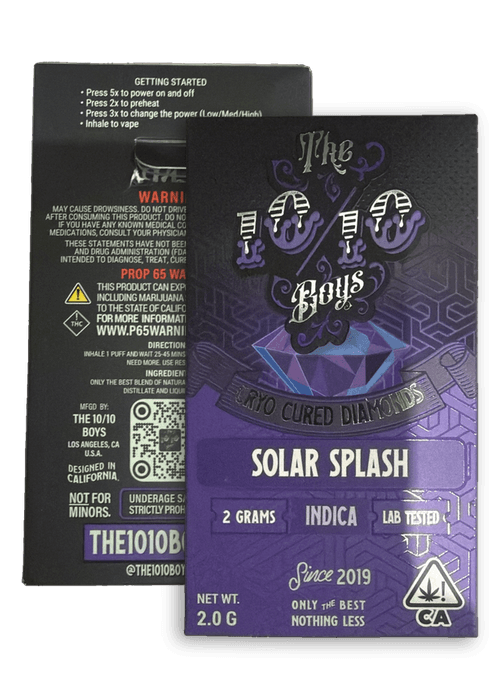 The 10/10 Boys Cryo Cured Diamonds 2000mg THC Vape